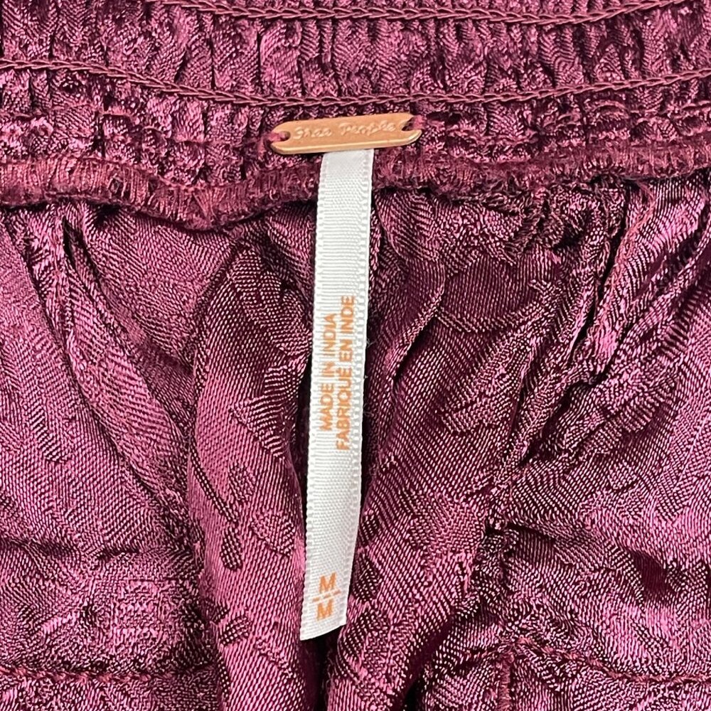 Free People Go Your Own‎ Way Jacquard Shorts Women's Medium High Rise Rayon NEW - Picture 9 of 14